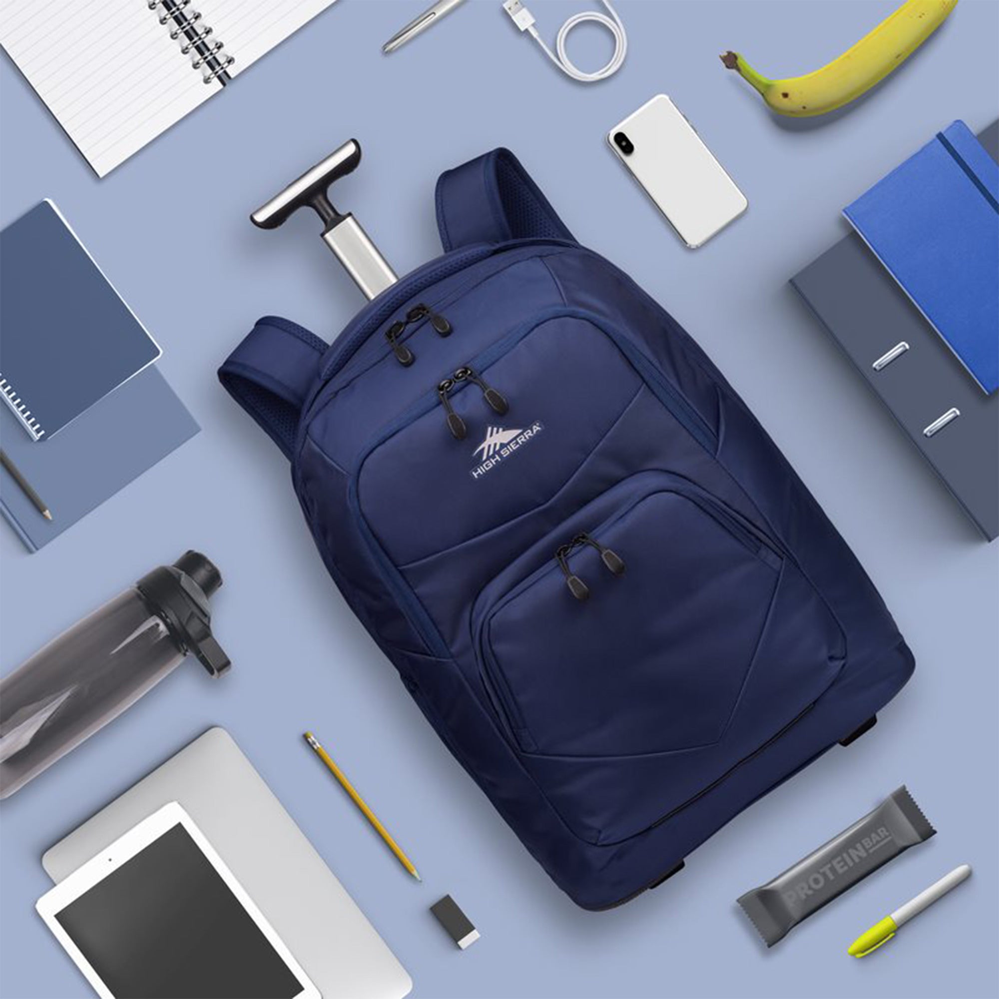 High Sierra Freewheel Pro Wheeled Backpack w/ 360 Degree Reflectivity (Open Box) - VMInnovations