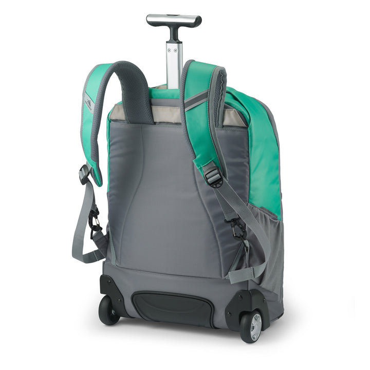 High Sierra Freewheel Pro Wheeled Backpack with Rotating Handle,Aquamarine(Used) - VMInnovations