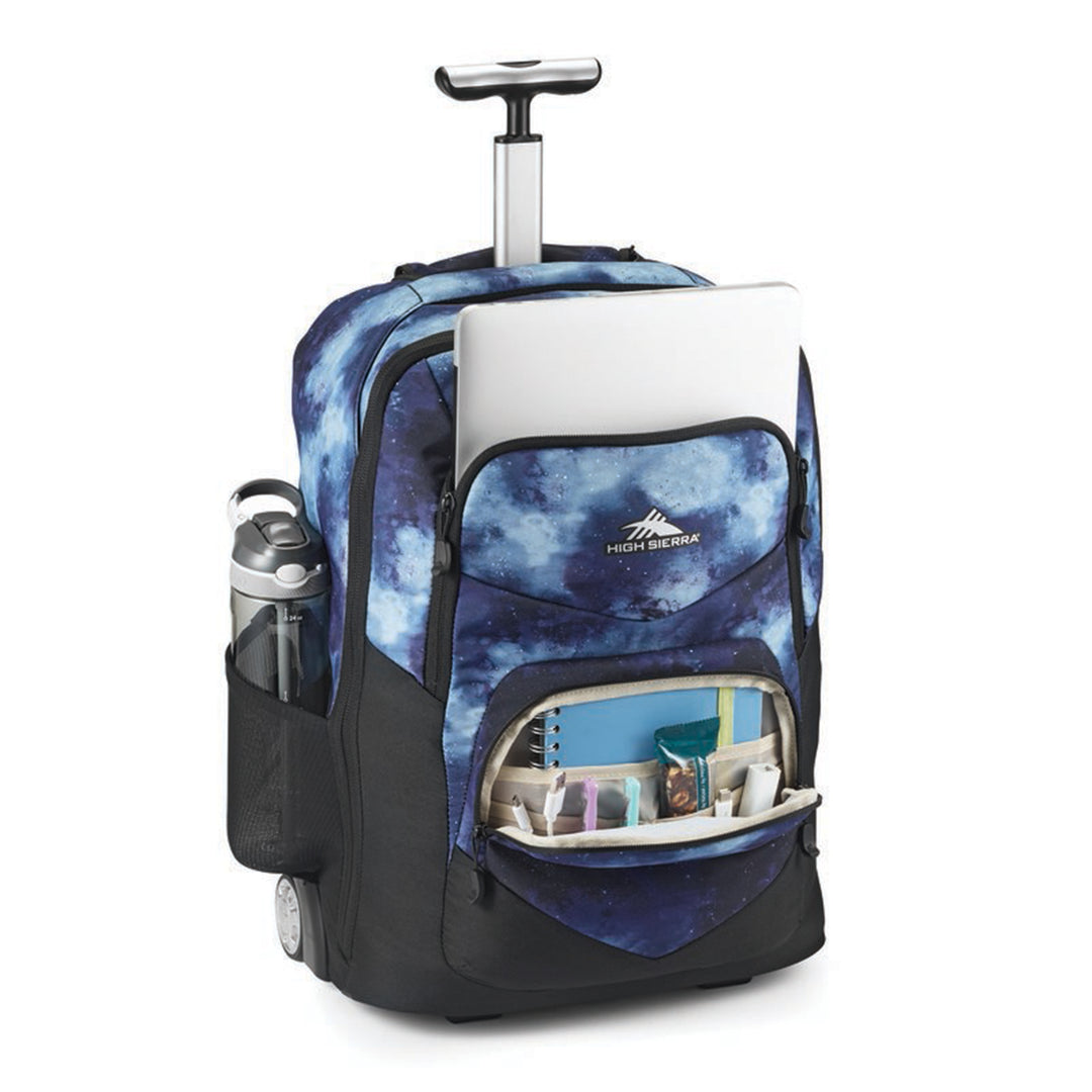 High Sierra Freewheel Pro Wheeled Backpack with Rotating Handle, Black (Used) - VMInnovations
