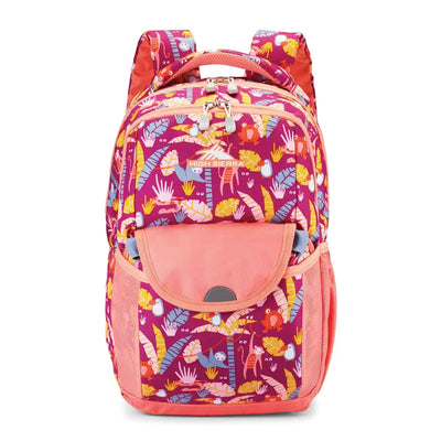 High Sierra Ollie Lunchkit Backpack with Exterior Bottle Pocket, Orchid Jungle - VMInnovations