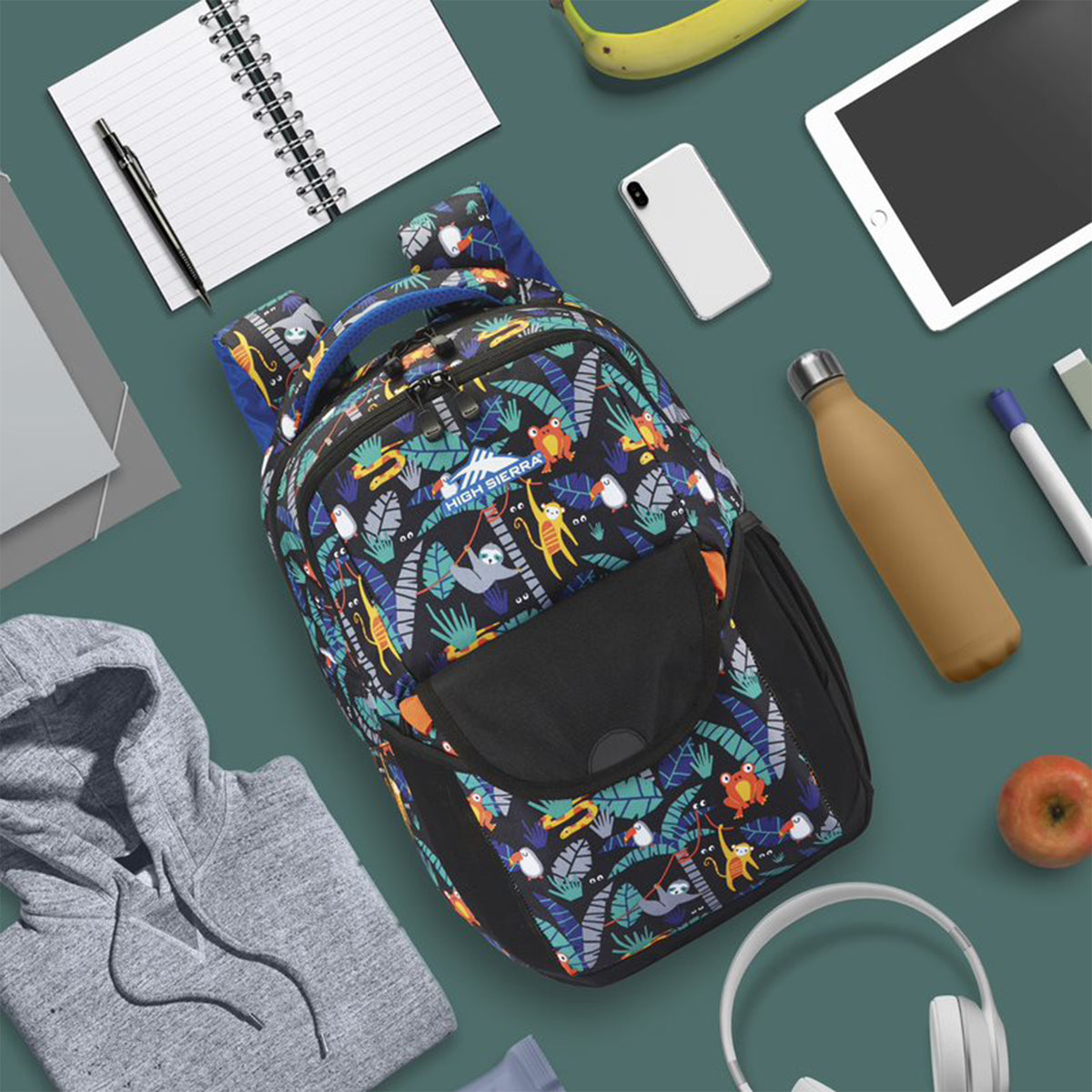 High Sierra Ollie Lunchkit Backpack w/Bottle Pocket and Padded Straps (Open Box)