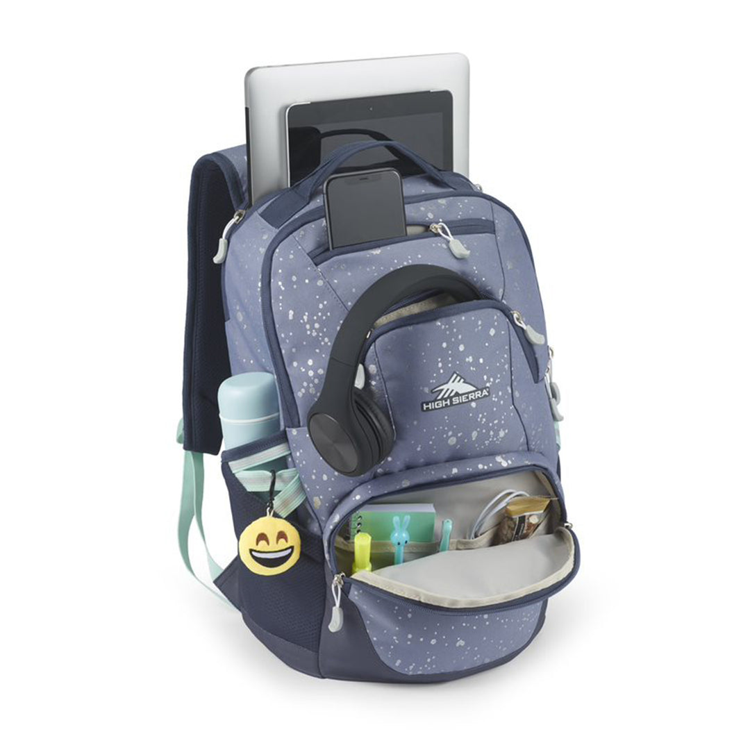 High Sierra Swoop SG Backpack w/Laptop Pocket, Metallic Splatter (Used) - VMInnovations