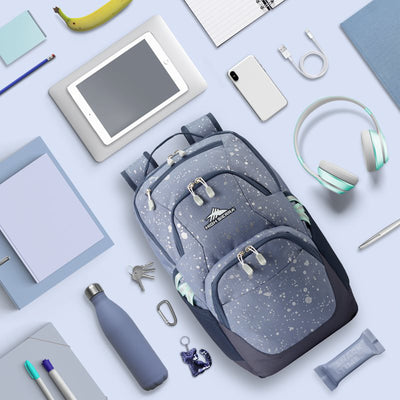 High Sierra Swoop SG Backpack w/Laptop Pocket, Metallic Splatter (Used) - VMInnovations