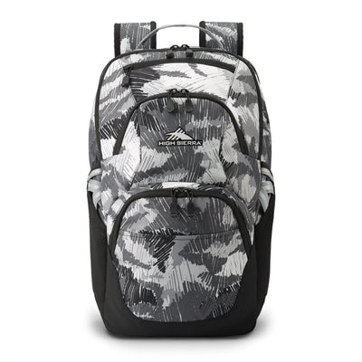 Swoop SG Backpack with Laptop Drop Protection Pocket, Scribble Camo (Used)