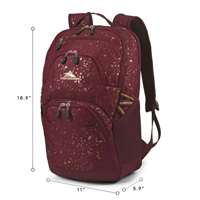High Sierra Swoop SG Backpack Bookbag w/Laptop Drop Protection Pocket (Open Box)