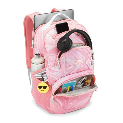 High Sierra Swoop SG Backpack with Laptop Drop Protection Pocket, Pink(Open Box) - VMInnovations