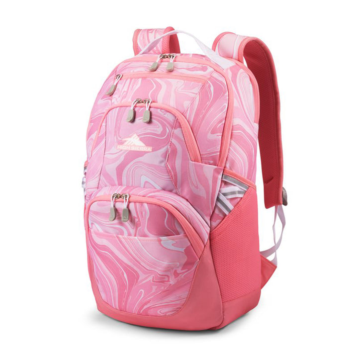 High Sierra Swoop SG Backpack with Laptop Drop Protection Pocket, Pink(Open Box)