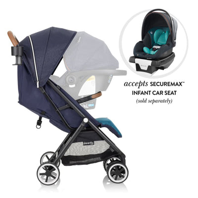 Gold Otto Folding Lightweight Travel Stroller, Sapphire Blue (Open Box)