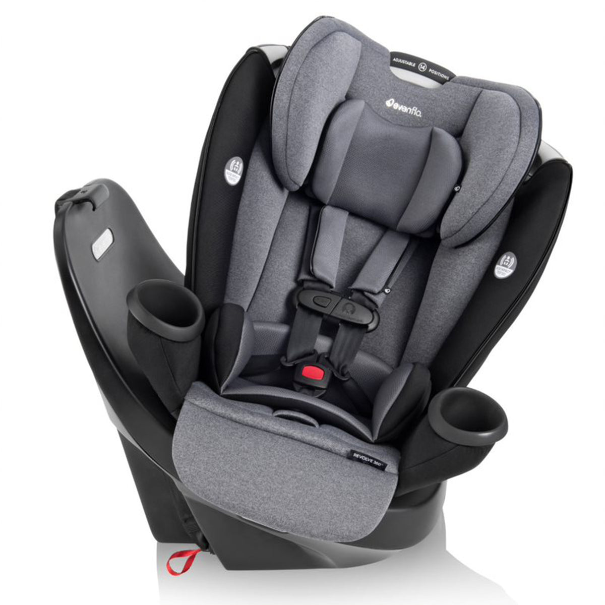 Evenflo Gold Revolve360 All in 1 Rotating Convertible Car Seat, Moonstone Gray - VMInnovations