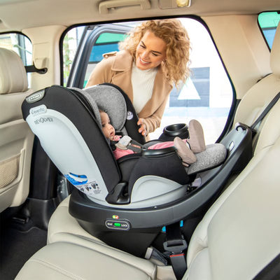 Evenflo Gold Revolve360 All in 1 Rotating Convertible Car Seat, Moonstone Gray - VMInnovations