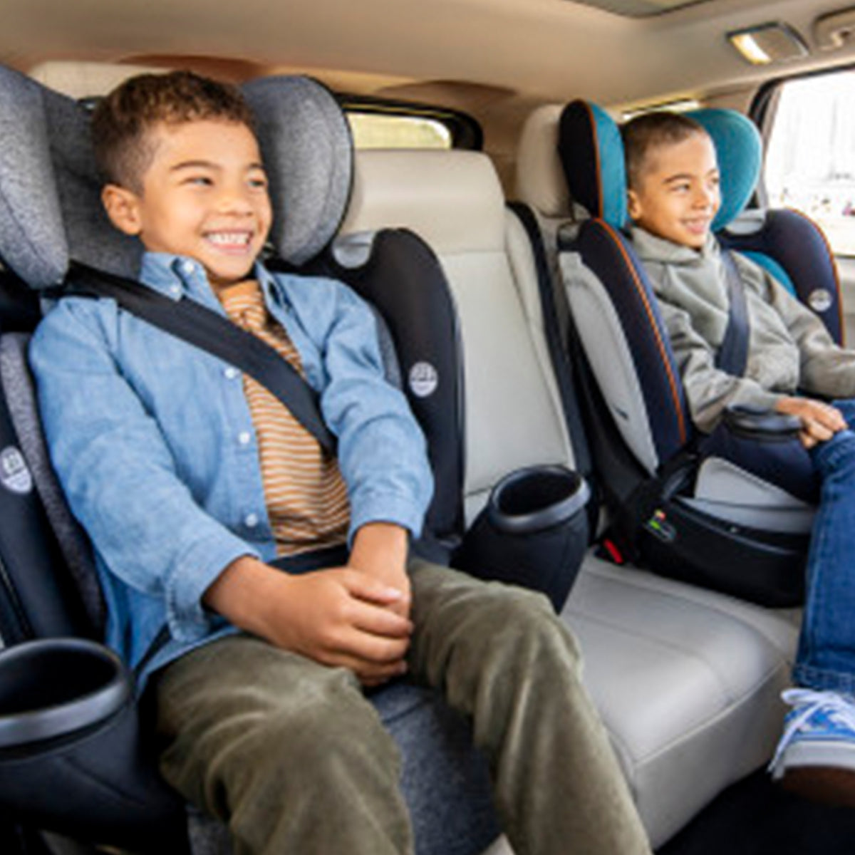 Evenflo Gold Revolve360 All in 1 Rotating Convertible Car Seat, Moonstone Gray - VMInnovations