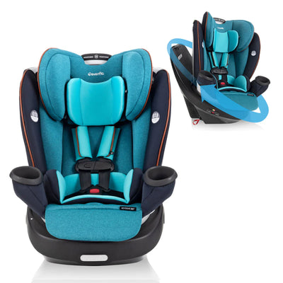 Evenflo Gold Revolve360 All in 1 Rotating Convertible Car Seat, Sapphire Blue - VMInnovations