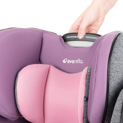 Evenflo Gold Revolve360 All in 1 Latch Rotating Convertible Car Seat, Opal Pink