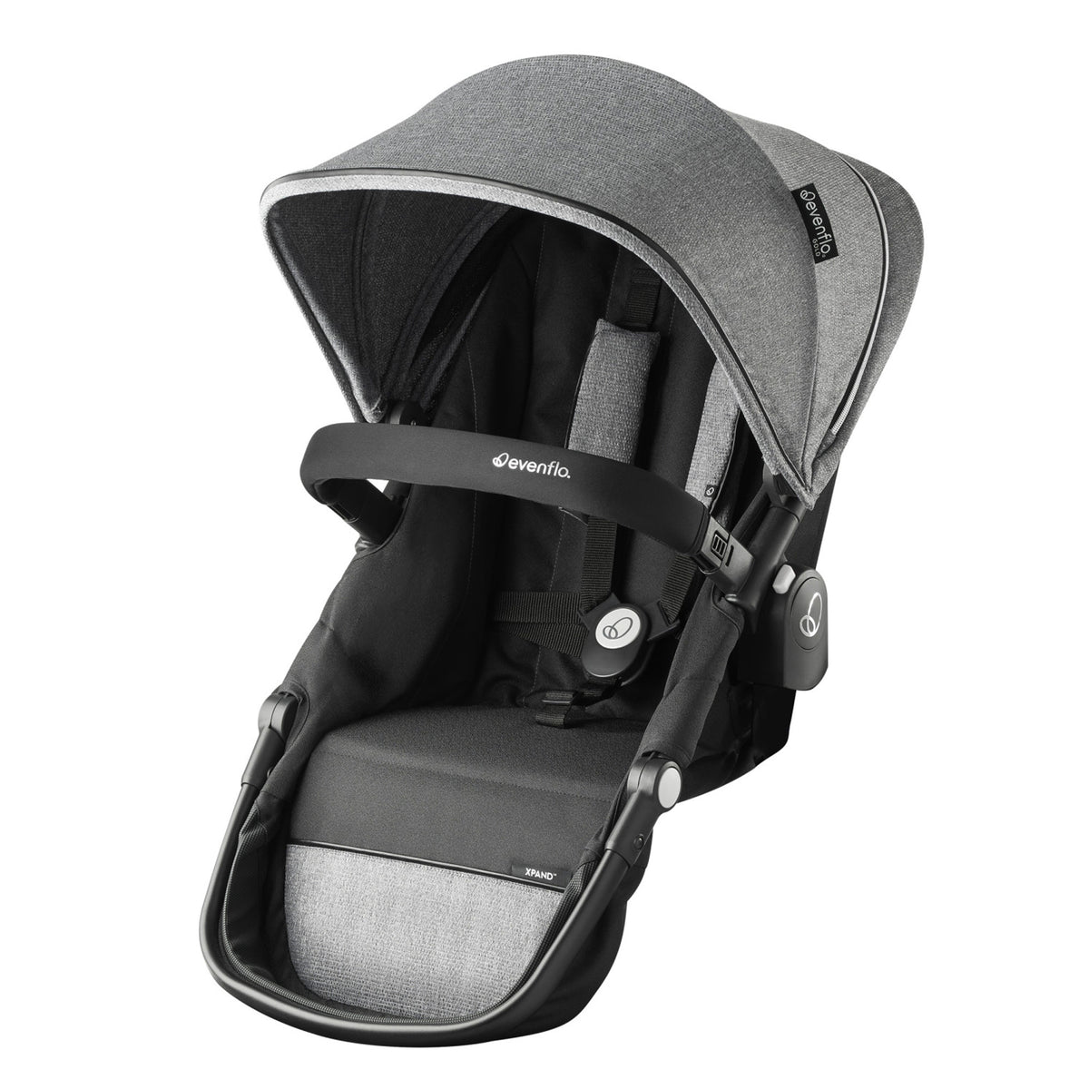 Evenflo Gold Xpand Smart Stroller Second Toddler Seat w/ Canopy, Moonstone Gray - VMInnovations