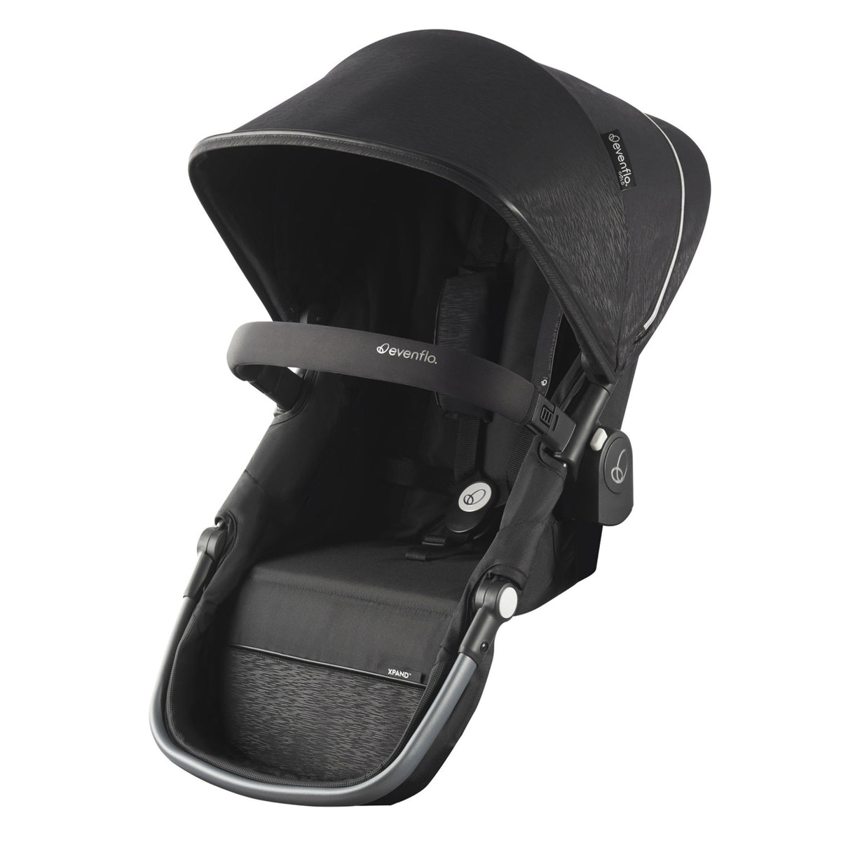 Evenflo Gold Xpand Smart Stroller Second Toddler Seat with Canopy, Onyx Black - VMInnovations
