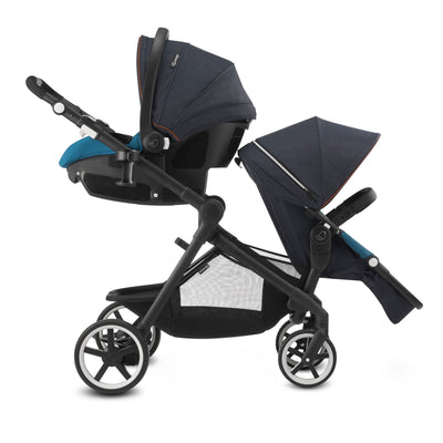 Evenflo GOLD SensorSafe Pivot Xpand Smart Modular Travel System, Sapphire Blue