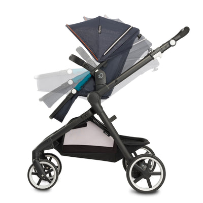 Evenflo GOLD SensorSafe Pivot Xpand Smart Modular Travel System, Sapphire Blue