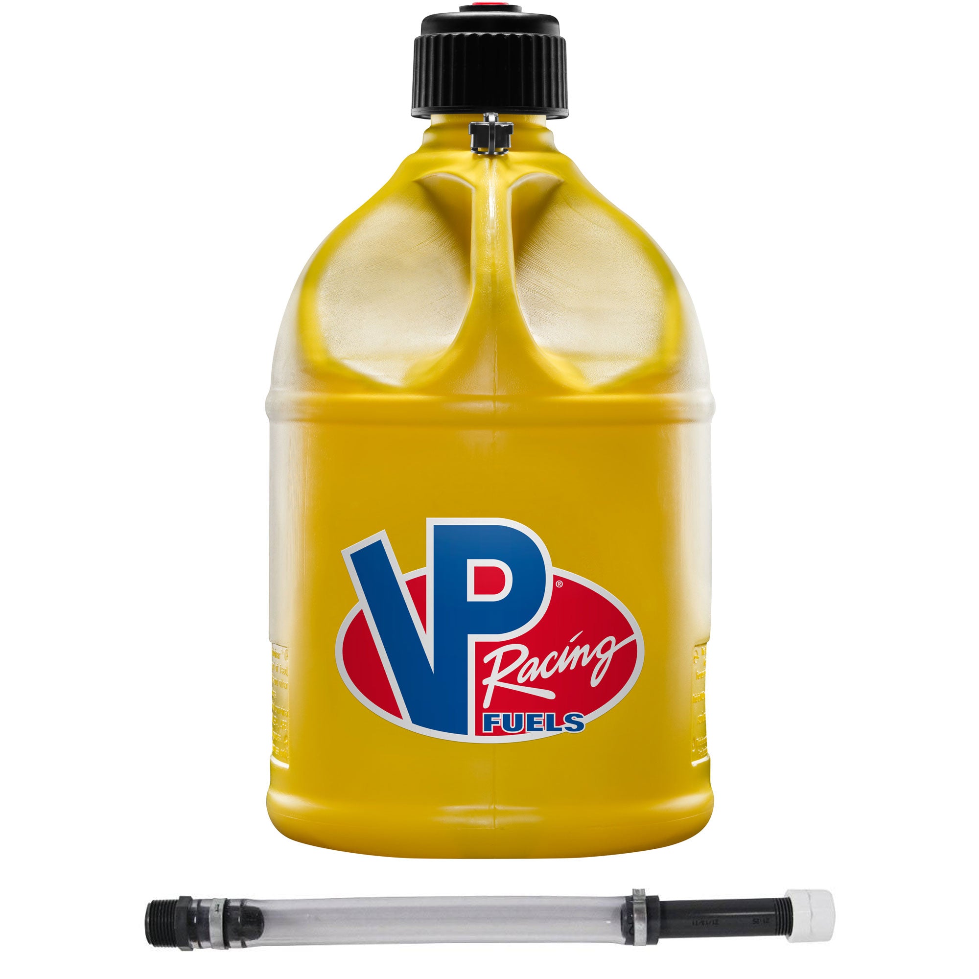 VP Racing Motorsport 5.5 Gallon Round Plastic Utility Jug Can & Deluxe 14" Hose