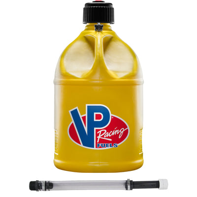 VP Racing Motorsport 5.5 Gallon Round Plastic Utility Jug Can & Deluxe 14" Hose