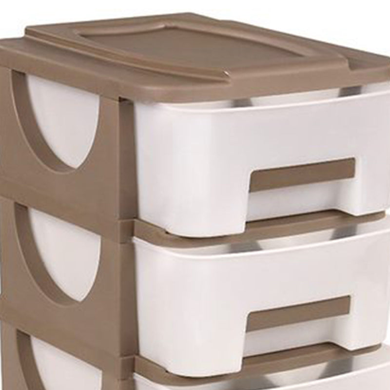 Homeplast Venus 30In Tall 4 Drawer Home Storage Organizer Shelf, Beige(Open Box)