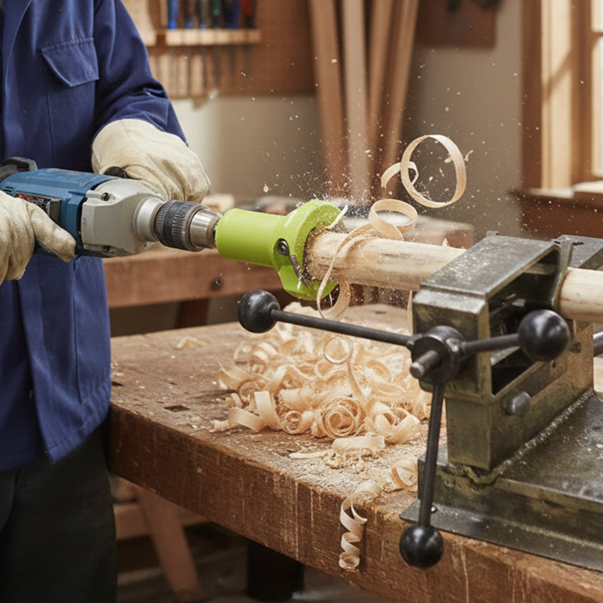 Timber Tuff 1 Inch Aluminum Twin Blade Tenon Cutter w/ Forstner Bit (Open Box) - VMInnovations