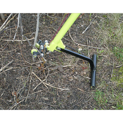 Brush Grubber Heavy Duty 4 Foot Steel Handled Shallow Root Lifting Tool, Green - VMInnovations