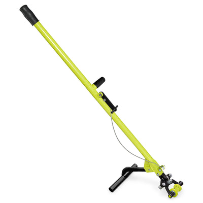 Brush Grubber Heavy Duty 4 Foot Steel Handled Shallow Root Lifting Tool, Green