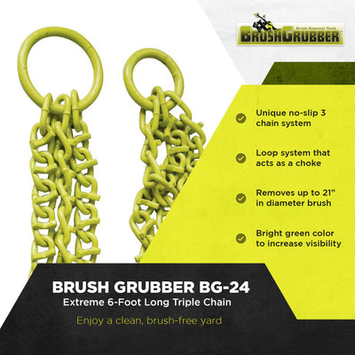 Brush Grubber 6' Triple Chain ATV, UTV, & Tractor Shrub & Clump Grubber (Used)