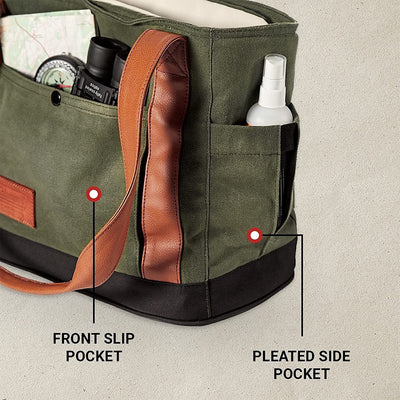Coleman Banyan Series 24 Can Padded Soft Sided Can Soft Cooler Tote Bag, Olive - VMInnovations