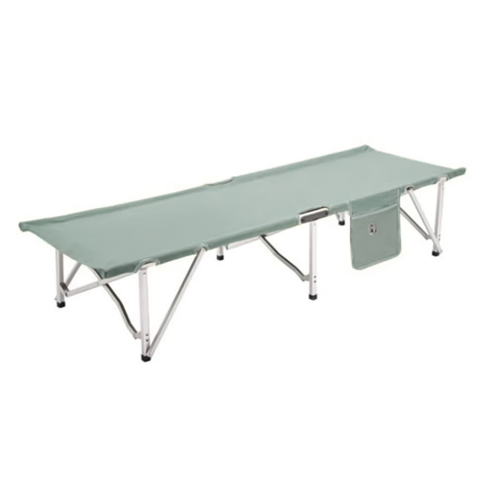 Coleman Collection Camping Cot with Side Pouch and Carrying Bag, Green(Open Box) - VMInnovations