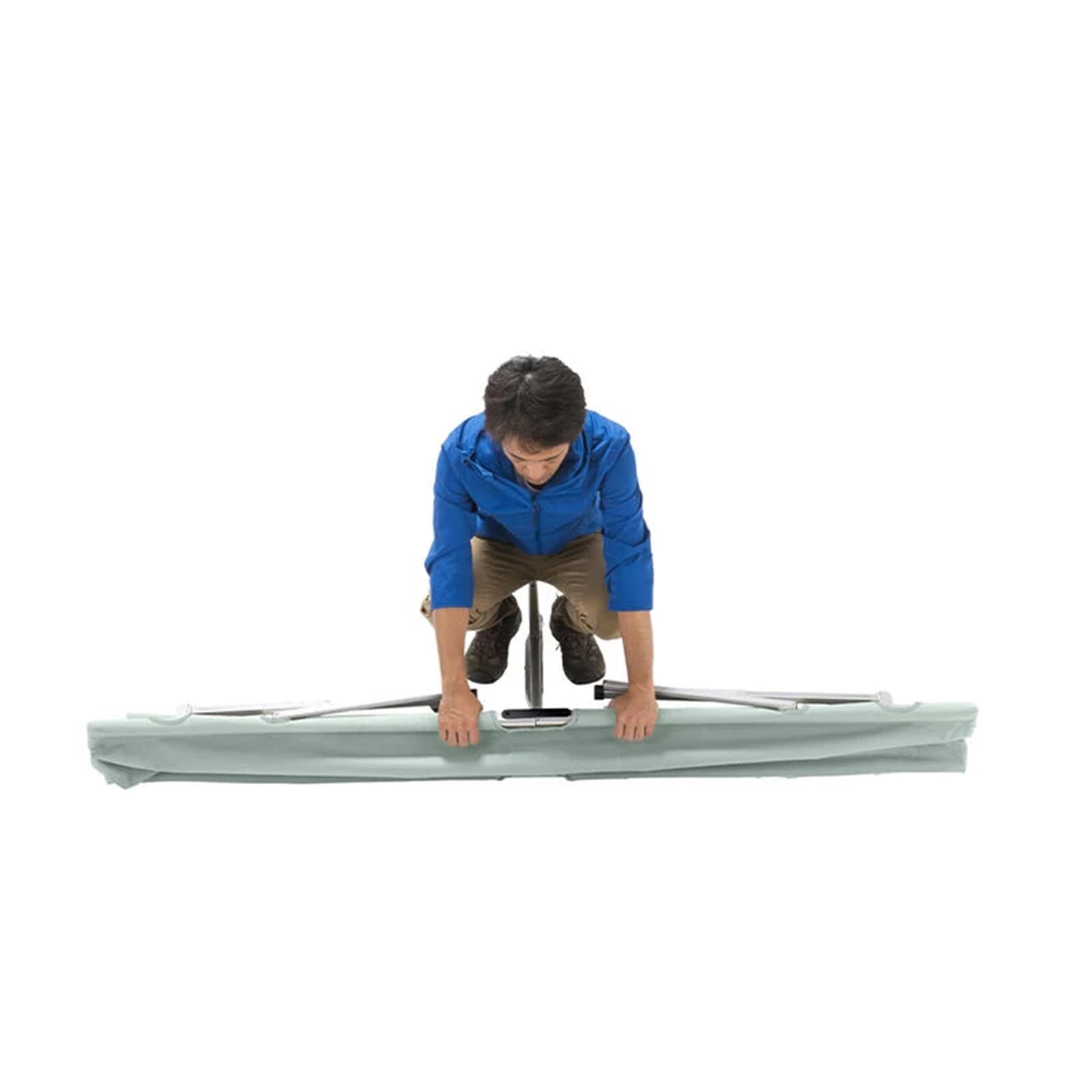 Coleman Collection Camping Cot with Side Pouch and Carrying Bag, Green(Open Box) - VMInnovations