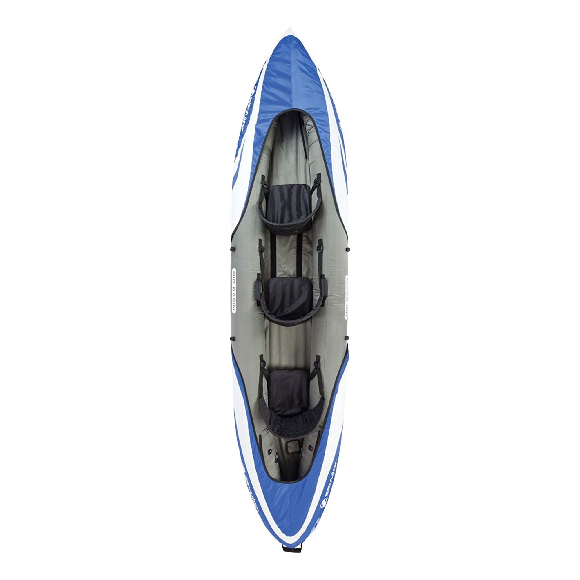 Sevylor Big Basin 3 Person C001 Inflatable Kayak w/Adjustable Seats, Blue (Used) - VMInnovations