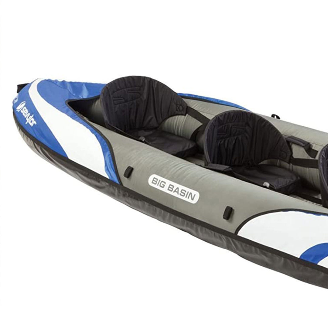 Sevylor Big Basin 3 Person C001 Inflatable Kayak w/Adjustable Seats, Blue (Used)