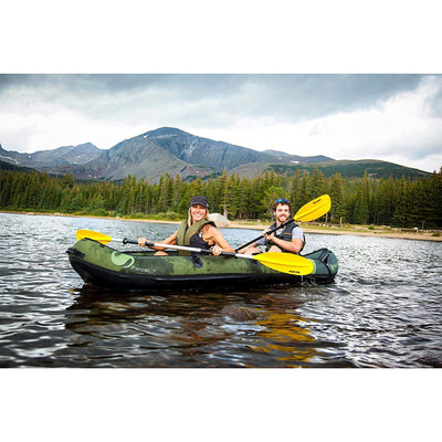 Sevylor Colorado 2 Person Inflatable Kayak & Stearns Men's Life Vest, Blue, 2XL