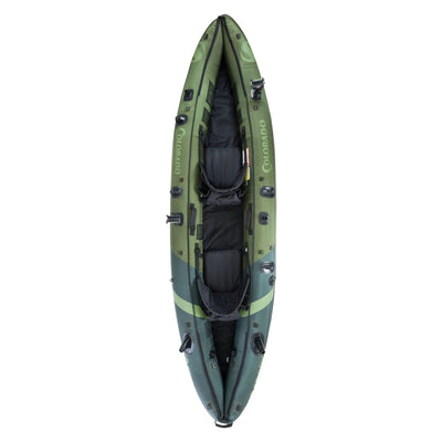 Sevylor Colorado 2 Person Inflatable Kayak & Stearns Women's Life Vest, Blue, XL - VMInnovations