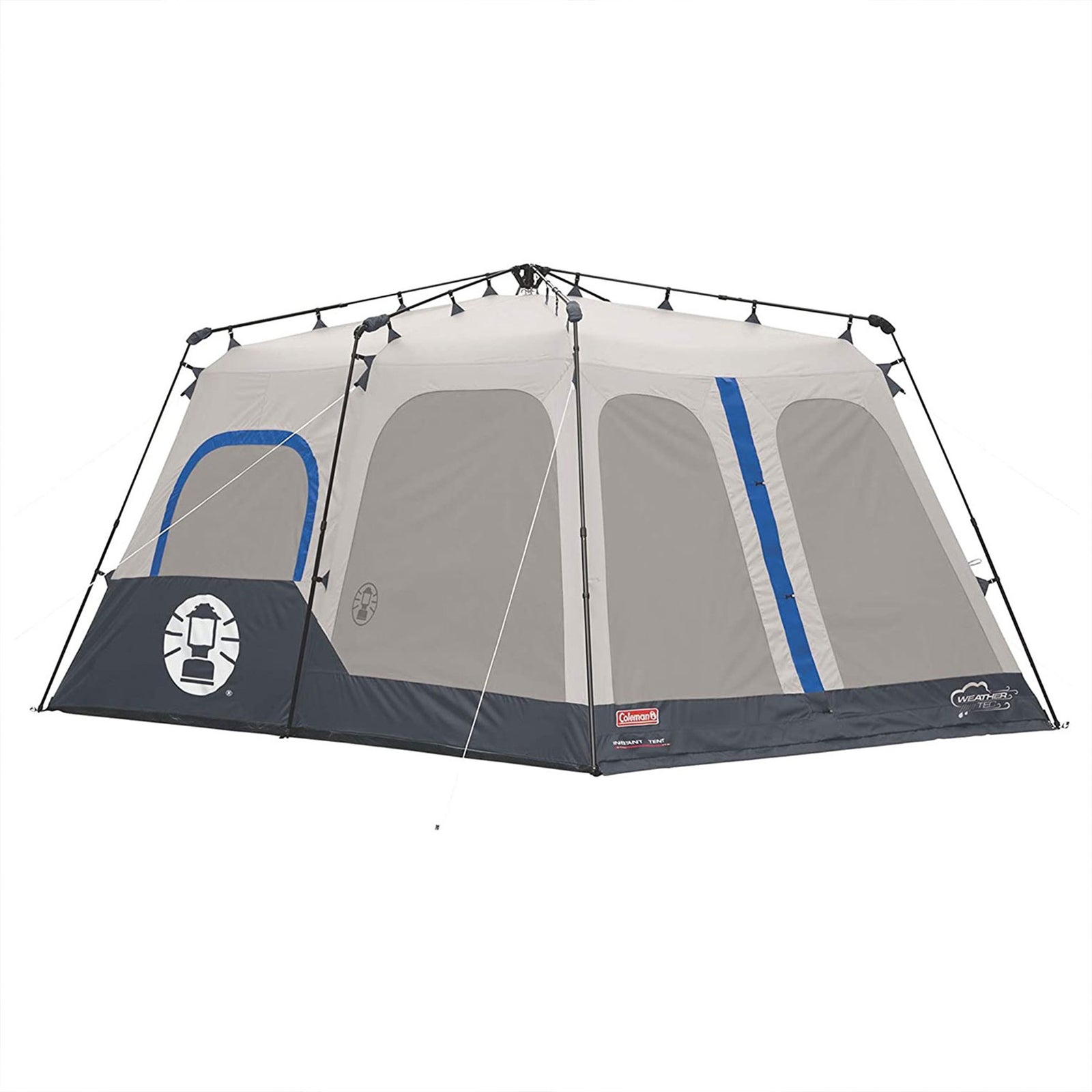 Coleman 8 Person Instant Cabin Camping Fabric Family Tent w/Rainfly (Open Box) - VMInnovations