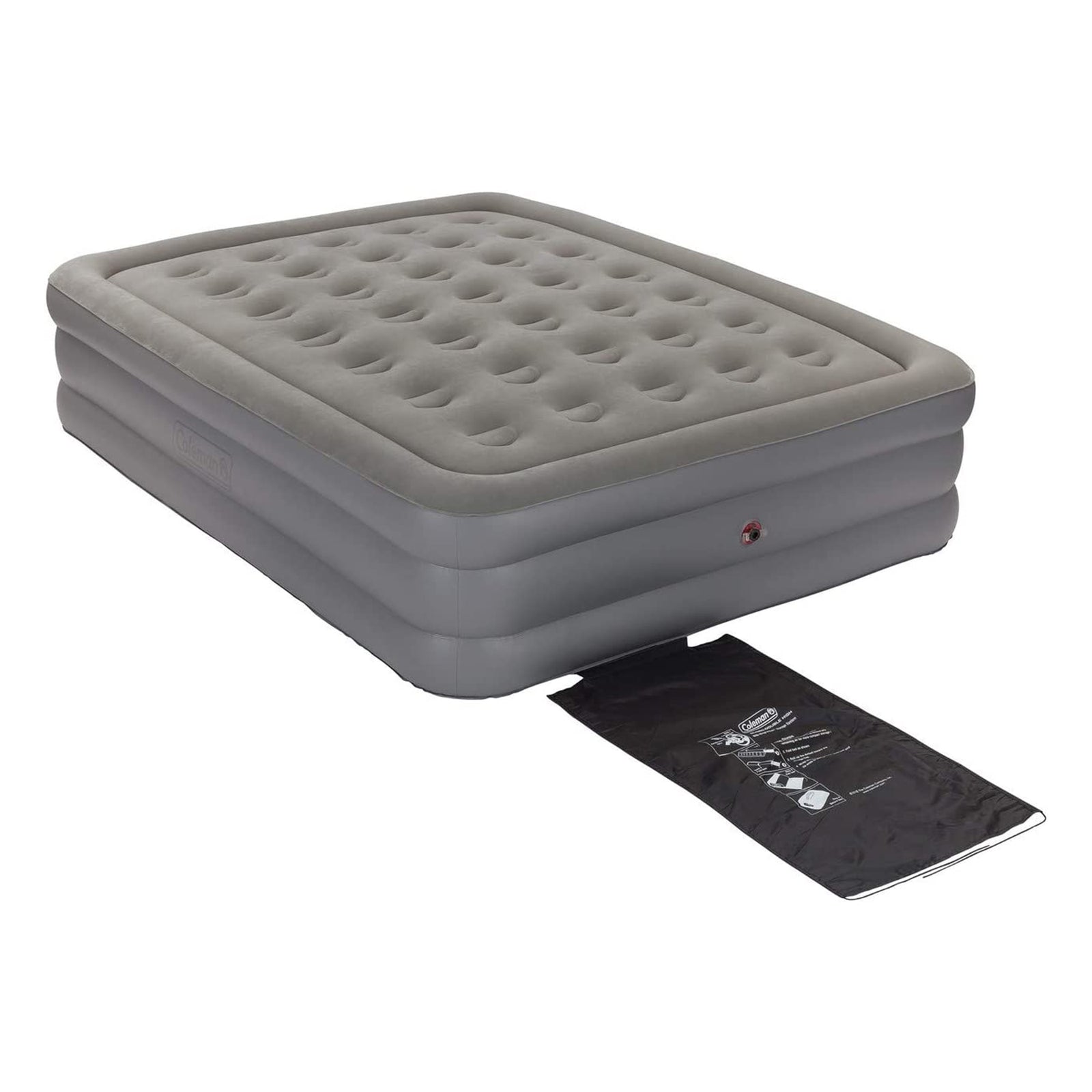 Coleman 18 in All Terrain Plus Plush Fabric Double High Airbed w/Pump (Open Box) - VMInnovations