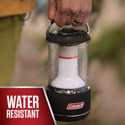 Coleman 800 Lumens LED Camping Light Lantern with BatteryGuard, Black (3 Pack)