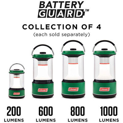 Coleman 1000 Lumens LED Outdoor Camping Light Lantern with BatteryGuard (3 Pack) - VMInnovations