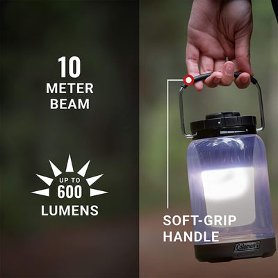 Coleman OneSource 600 Lumens LED Rechargeable Outdoor Camping Lantern (2 Pack)