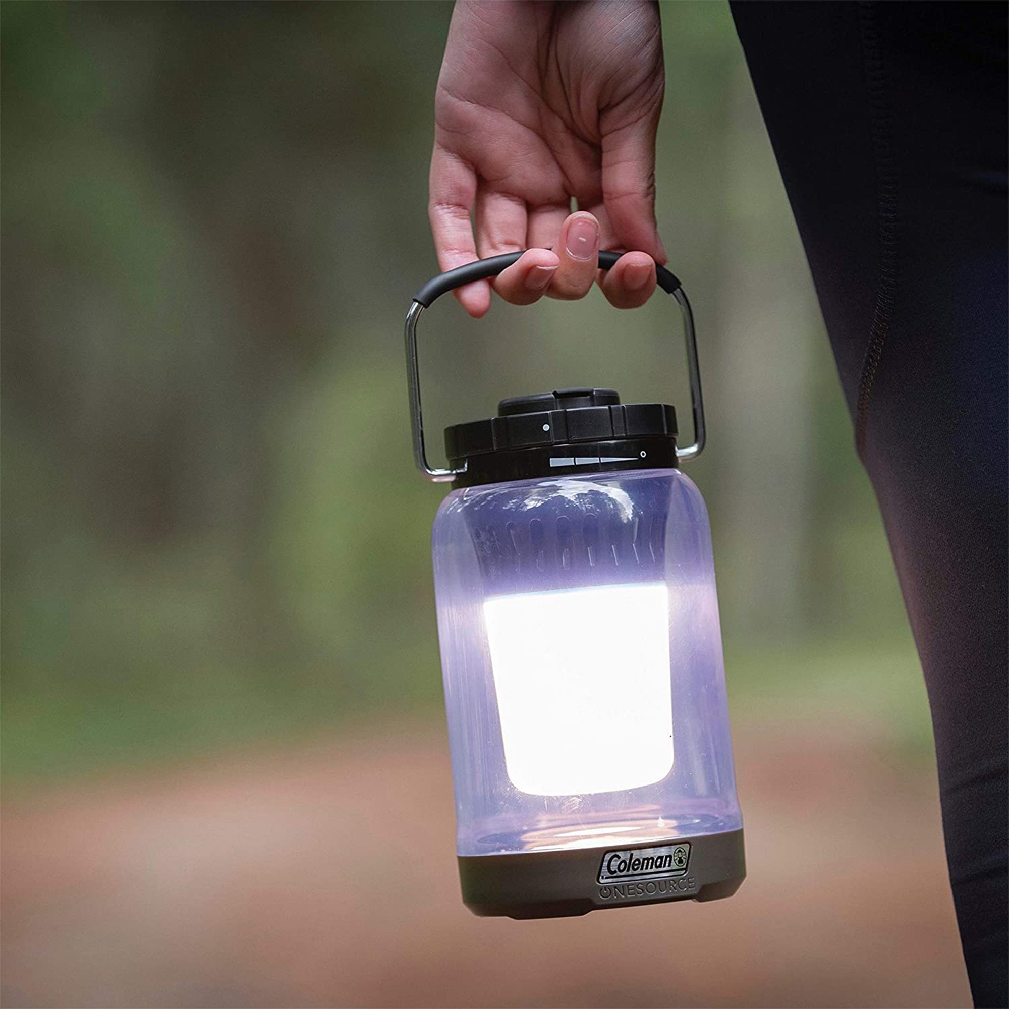 Coleman OneSource 600 Lumens LED Rechargeable Outdoor Camping Lantern (2 Pack)