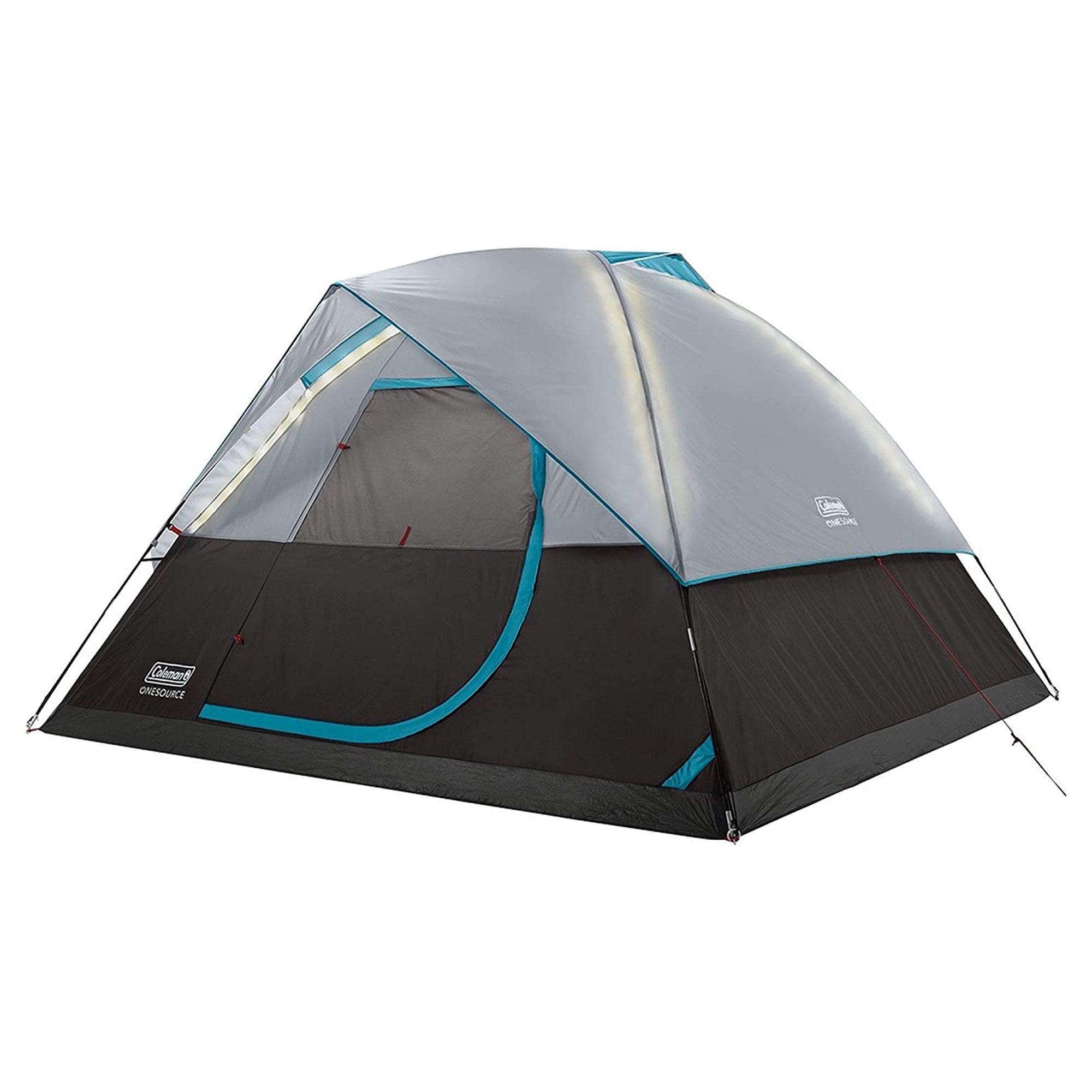 Coleman GuestRest 18" Queen Airbed, OneSource 4-Person LED Tent, & USB Air Pump