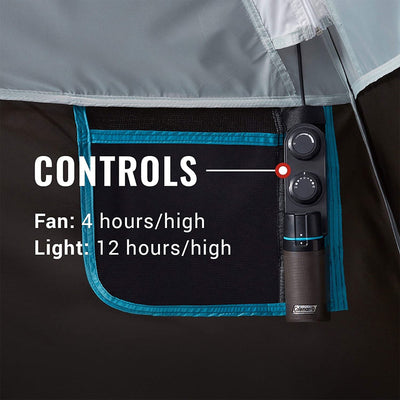 Coleman GuestRest 18" Queen Airbed, OneSource 4-Person LED Tent, & USB Air Pump
