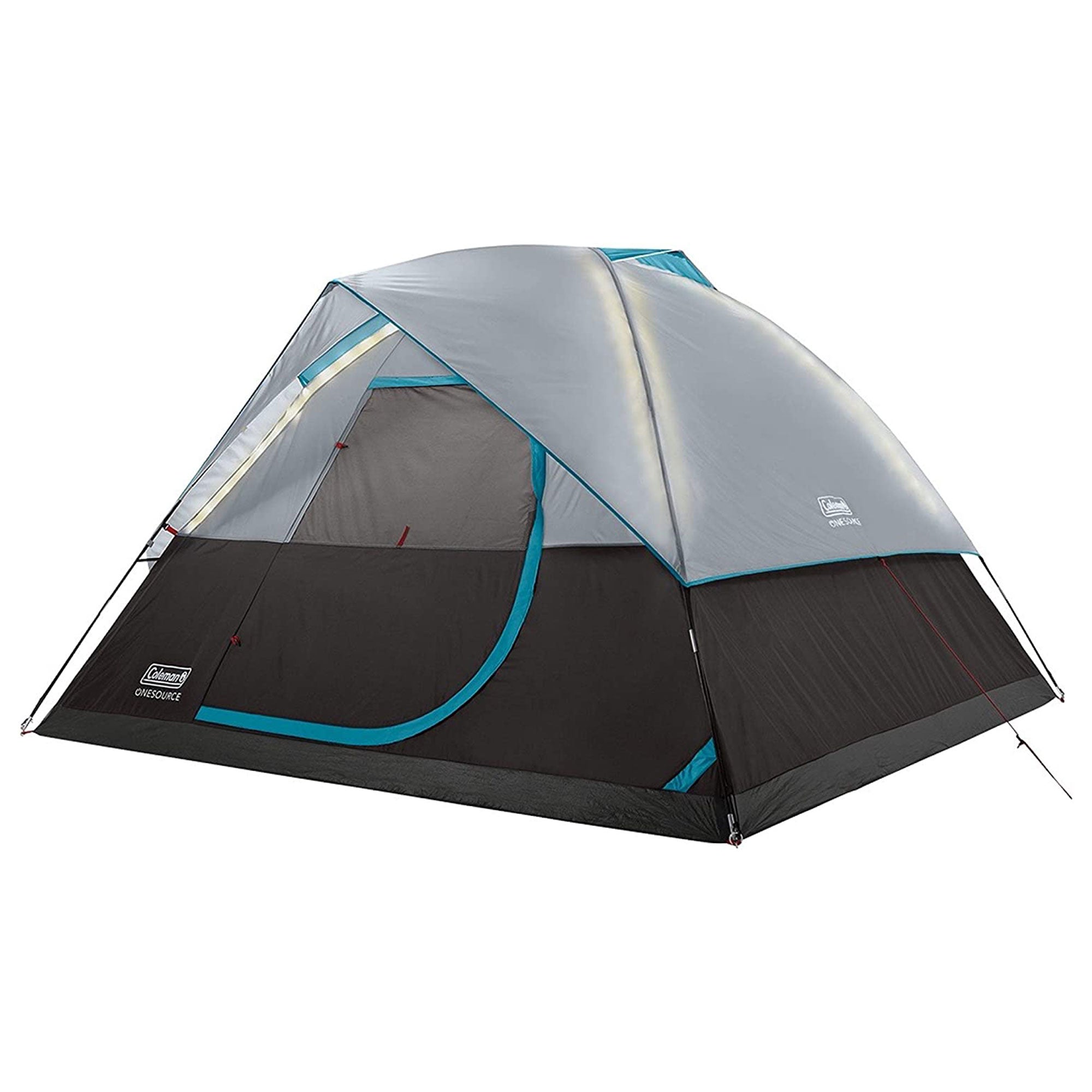 Coleman 6 Person Camping Dome Tent with Airflow System & LED