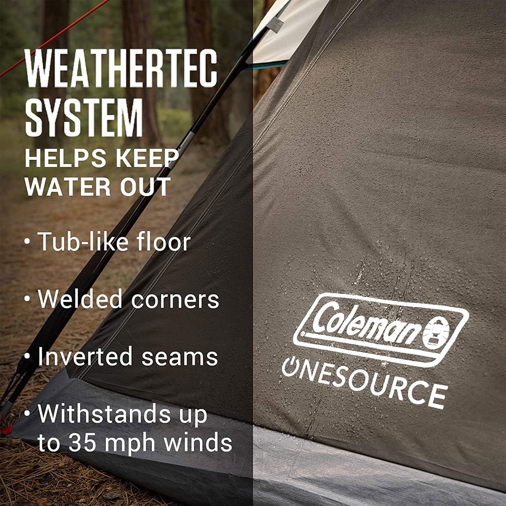 Coleman 6 Person Camping Dome Tent with Airflow System & LED Lighting (Used) - VMInnovations