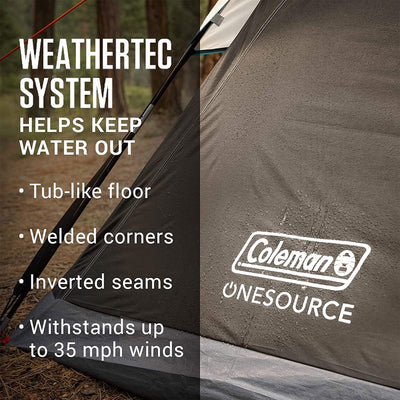 Coleman 6 Person Camping Dome Tent with Airflow System & LED Lighting (Used) - VMInnovations