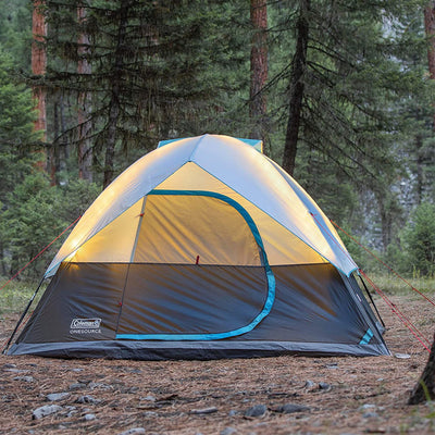 Coleman 6 Person Camping Dome Tent with Airflow System & LED Lighting (Used) - VMInnovations