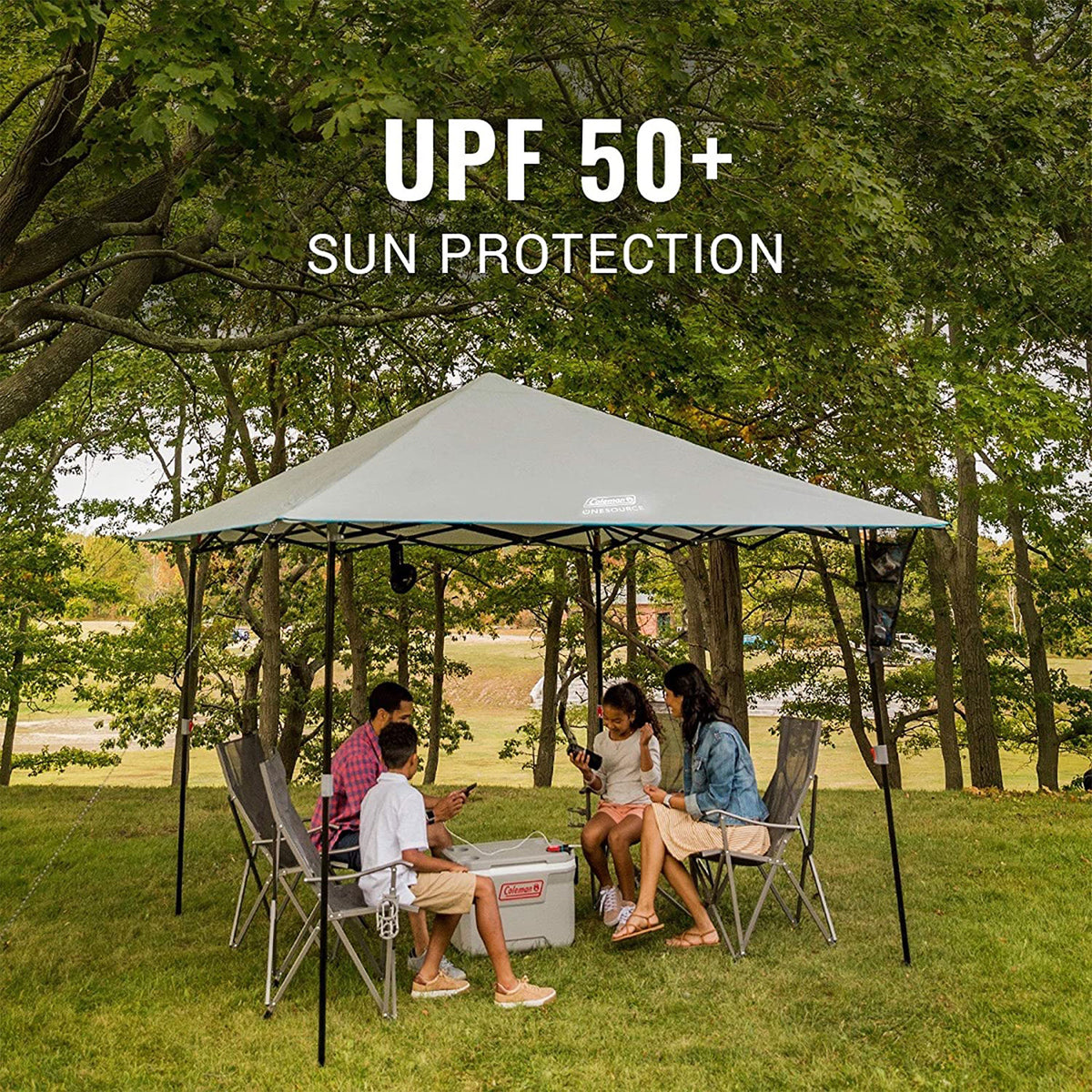 Coleman 19" RoadTrip Propane Griddle & OneSource 10x10 LED Canopy Shelter Tent