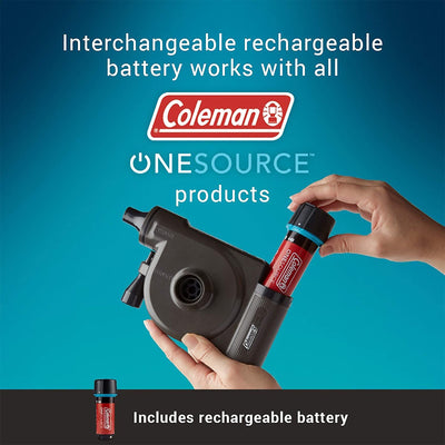 Coleman OneSource USB Air Bed Pump and Battery for Queen Sized Beds (Open Box)