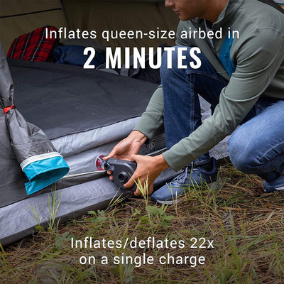 Coleman GuestRest 18" Airbed, Queen (2 Pack) & OneSource USB Air Mattress Pump